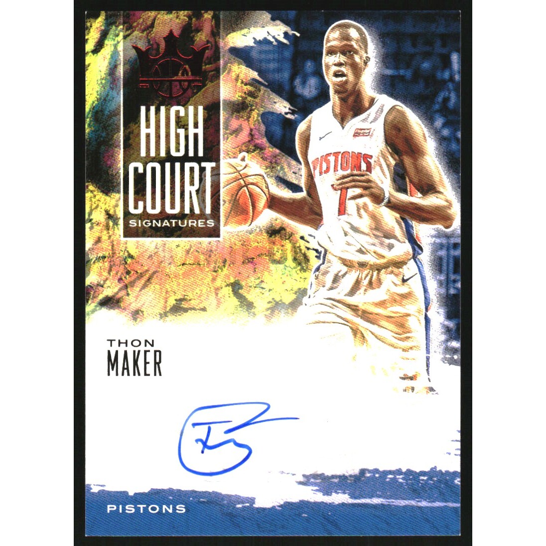 2019-20 Court Kings High Court Signatures Ruby #34 Thon Maker/99