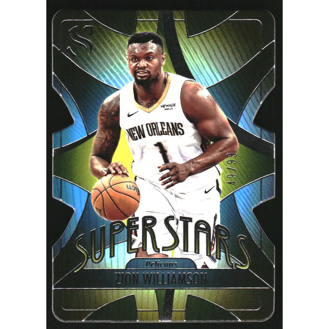 2024-25 Panini Silhouette Superstars Die Cut #2 Zion Williamson