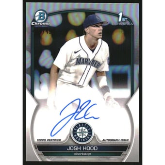 2023 Bowman Chrome Prospect Autographs Refractors #CPAJHD Josh Hood