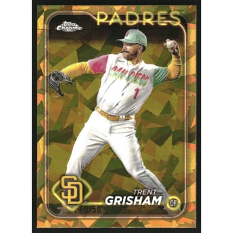 2024 Topps Chrome Sapphire Gold Refractors #157 Trent Grisham