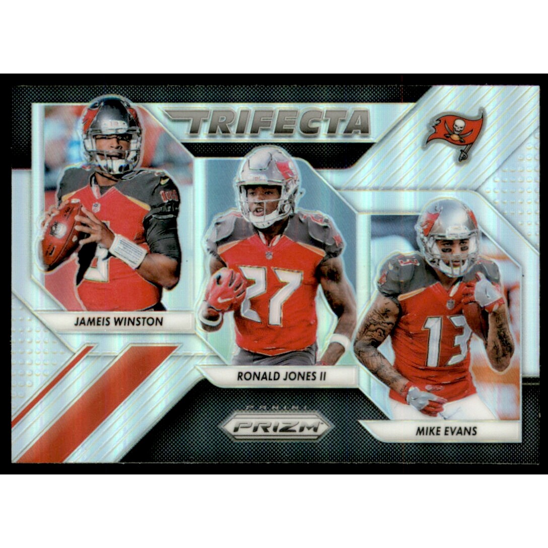 2018 Panini Prizm Trifecta Prizms #29 Jameis Winston/Mike Evans/Ronald Jones II. rookie card picture