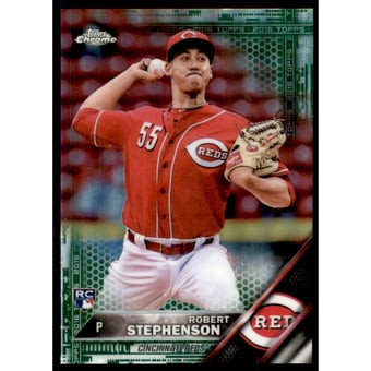 2016 Topps Chrome Green Refractors #148 Robert Stephenson