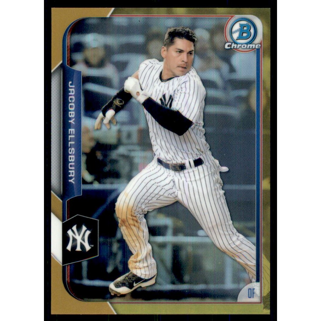2015 Bowman Chrome Gold Refractors #141 Jacoby Ellsbury