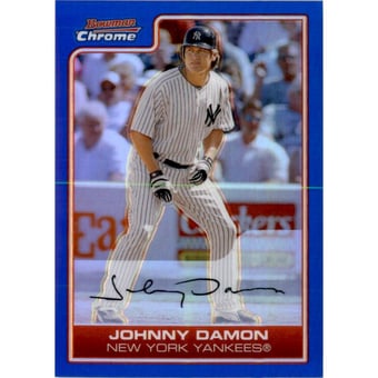2006 Bowman Chrome Blue Refractors #88 Johnny Damon