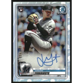 2020 Bowman Chrome Rookie Autographs Refractors #CRAJY Jordan Yamamoto