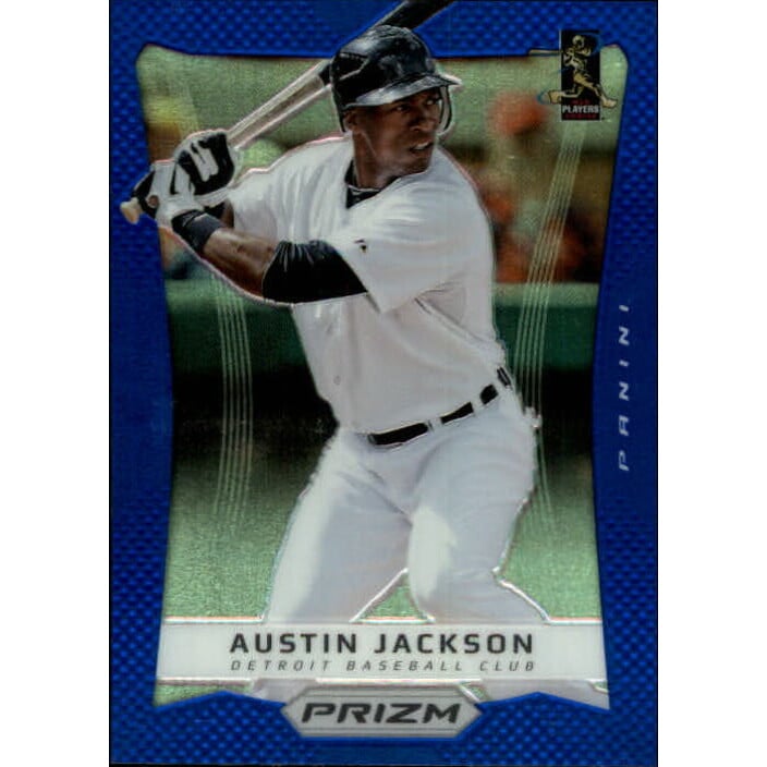 2012 Panini Prizm Prizms Blue #43 Austin Jackson. rookie card picture