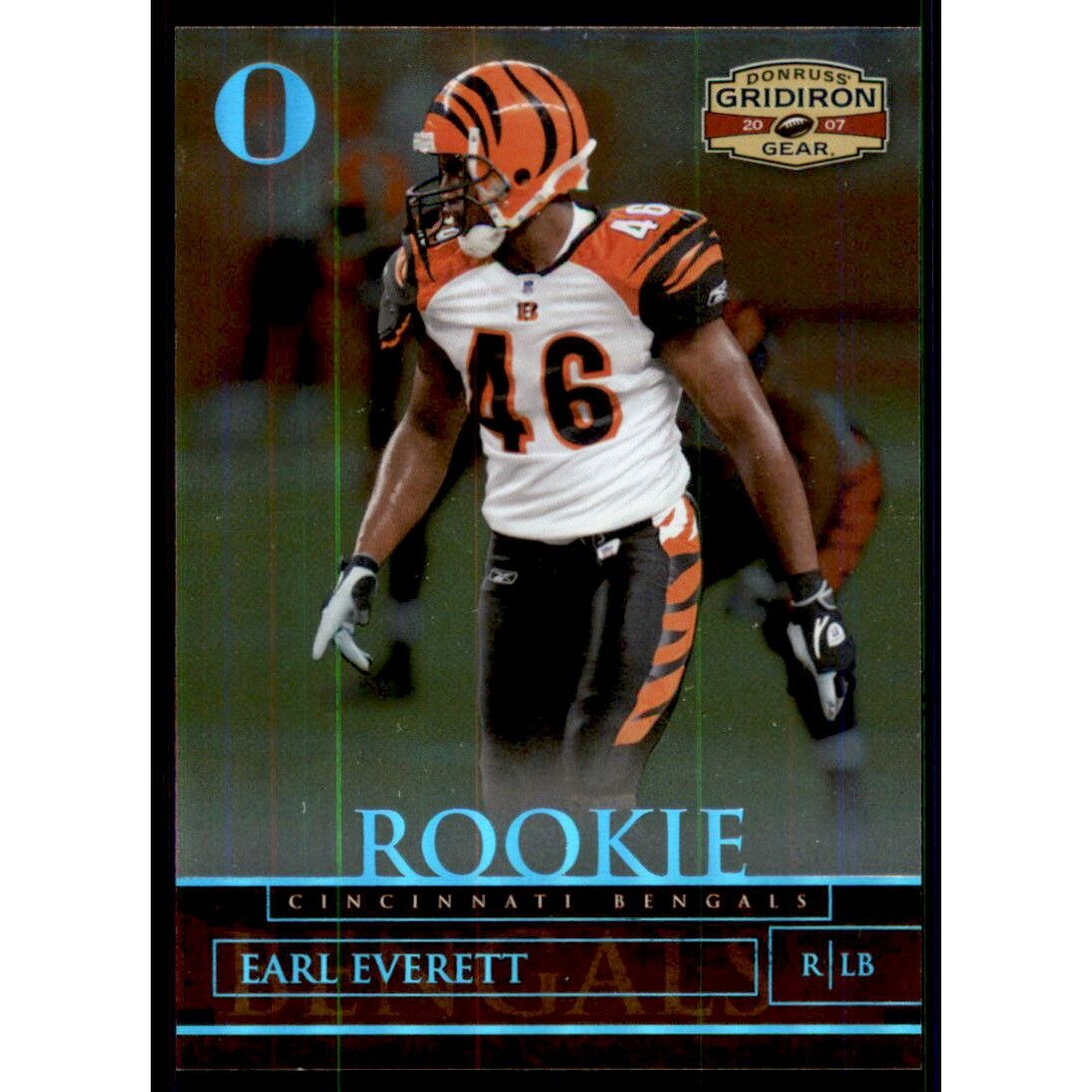 2007 Donruss Gridiron Gear Platinum Holofoil O's #132 Earl Everett. rookie card picture