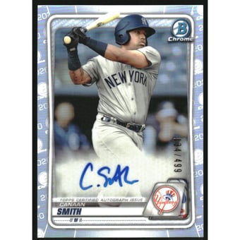 2020 Bowman Chrome Prospect Autographs Refractors #CPACS Canaan Smith