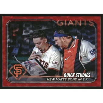 2024 Topps Update Red Crackle Foil #US55 Patrick Bailey/Blake Snell