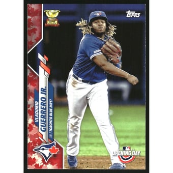 2020 Topps Opening Day Blue Jays Maple Leaf Red #33 Vladimir Guerrero Jr.