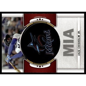 2023 Topps Team Logo Commemorative Patch #TLPJC Jazz Chisholm Jr.
