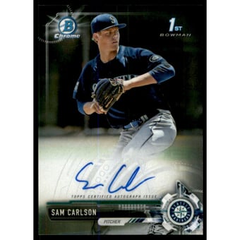 2017 Bowman Chrome Draft Autographs #CDASC Sam Carlson