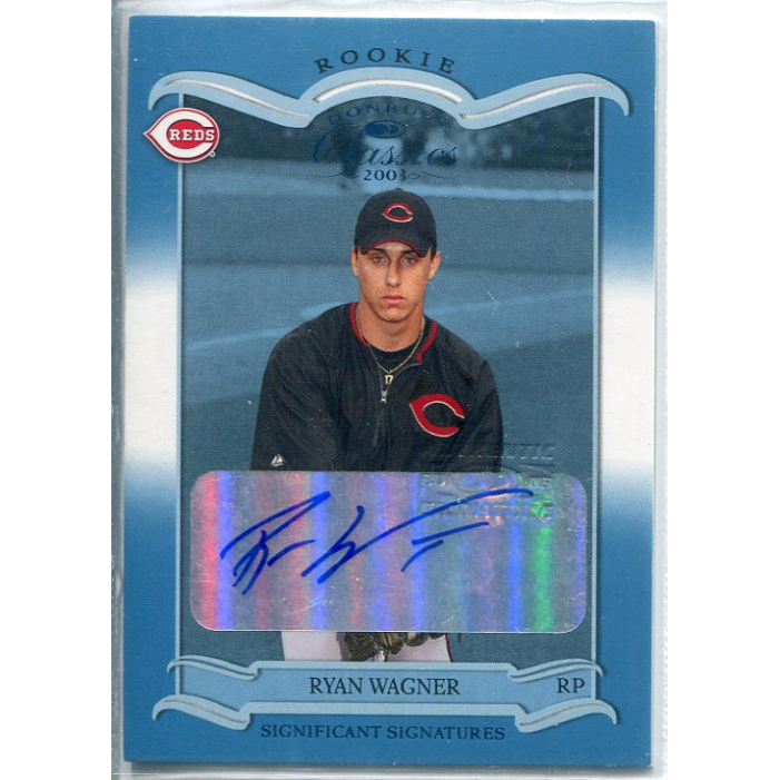 2003 Donruss Classics Significant Signatures #205 Ryan Wagner ROO/100