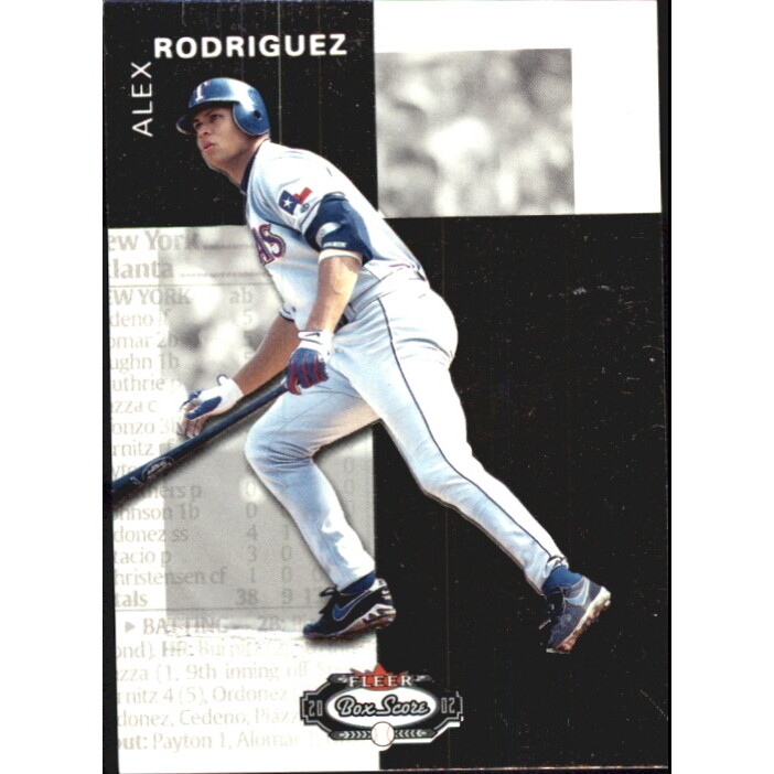 2002 Fleer Box Score First Edition #96 Alex Rodriguez