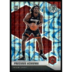 2020-21 Panini Mosaic Mosaic Reactive Blue #215 Precious Achiuwa