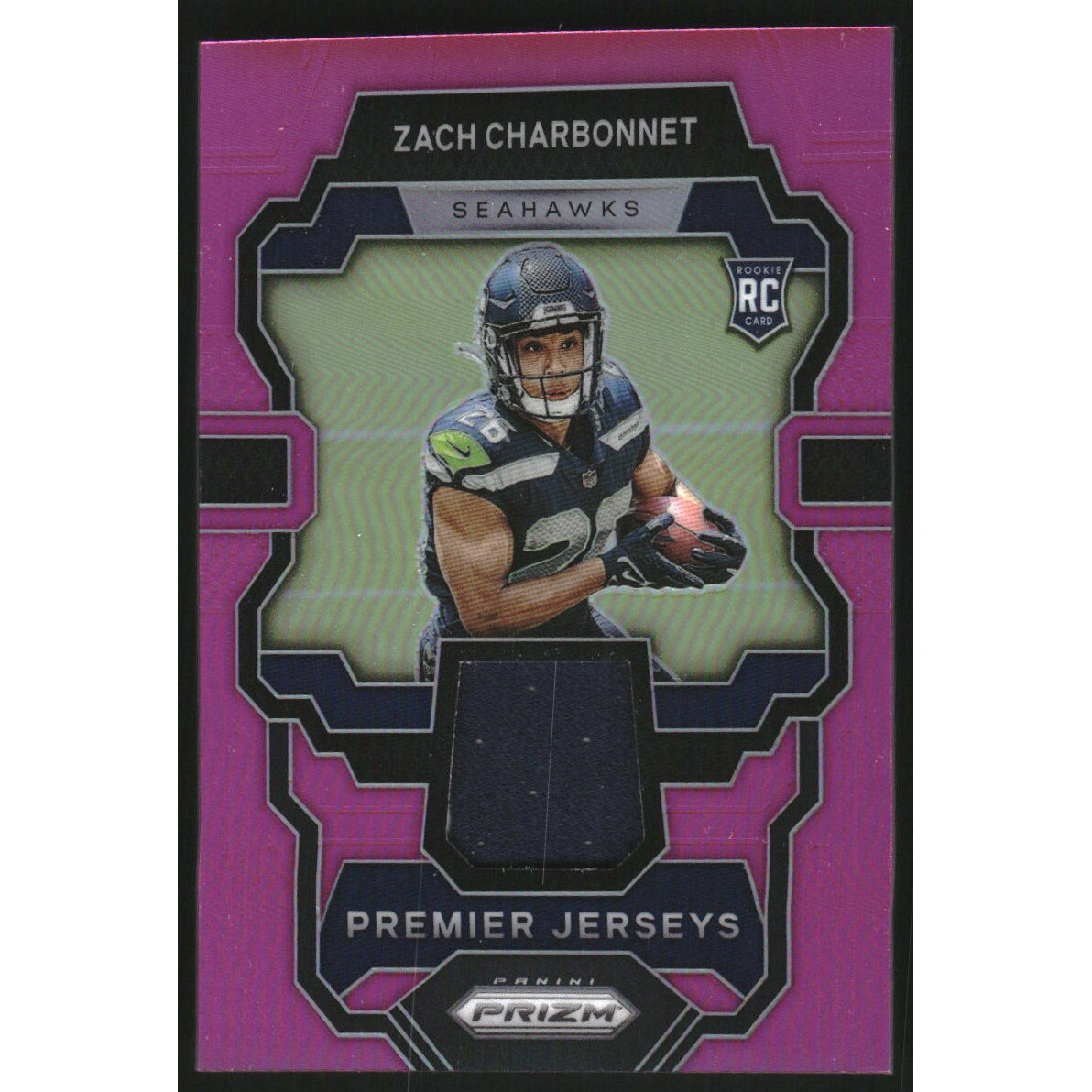 2023 Panini Prizm Premier Jerseys Pink #8 Zach Charbonnet