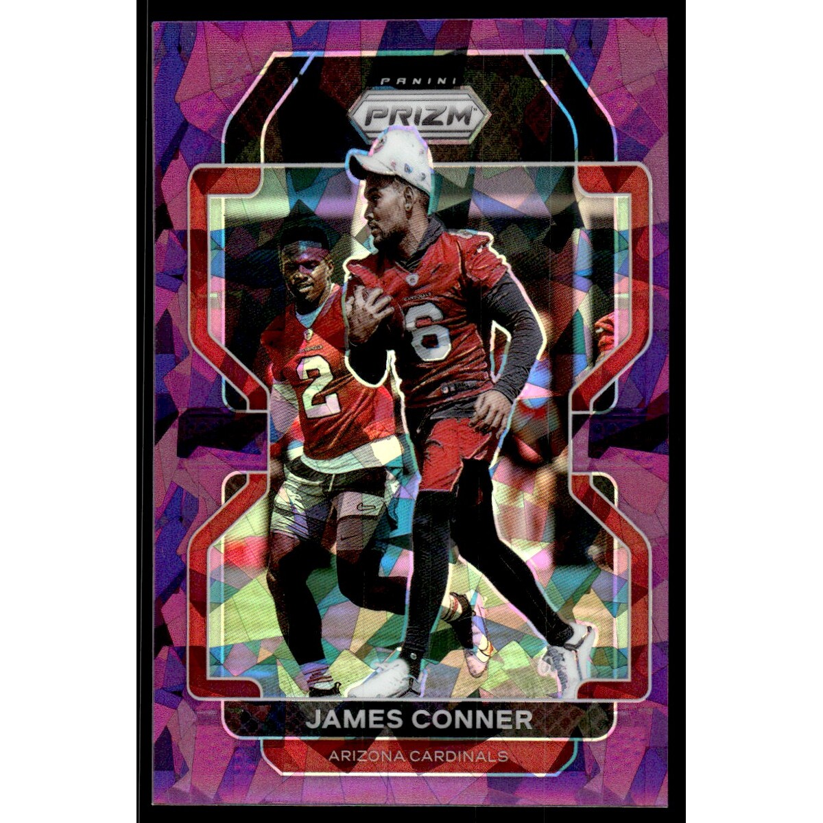 2021 Panini Prizm Prizms Purple Ice #78 James Conner