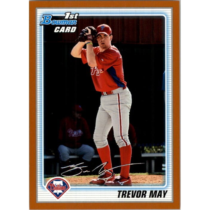2010 Bowman Prospects Orange #BP36 Trevor May. rookie card picture