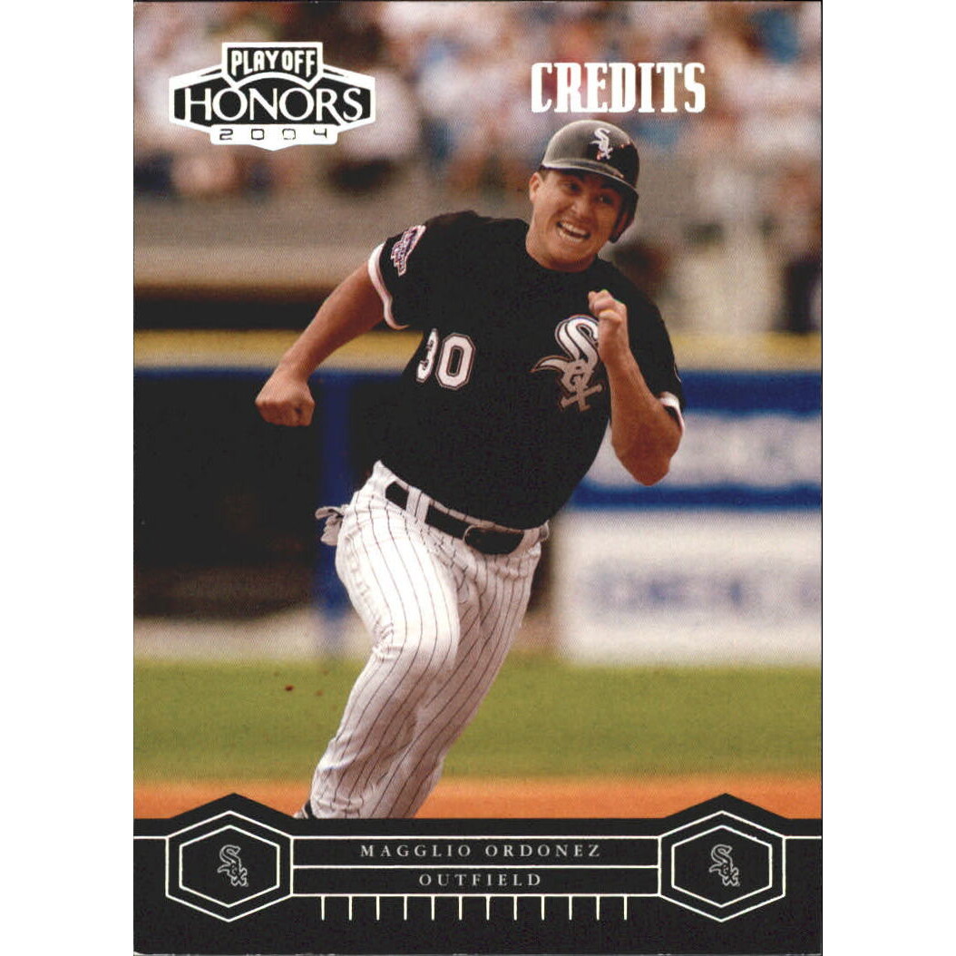 2004 Playoff Honors Credits Silver #55 Magglio Ordonez 2004 Playoff Honors Credits Silver #55 Magglio Ordonez