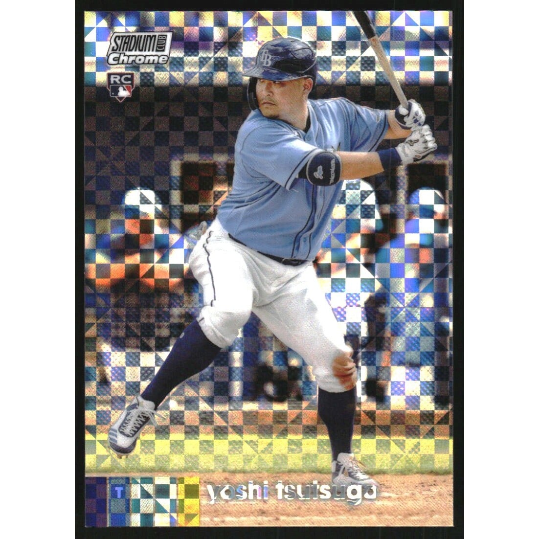 2020 Stadium Club Chrome X-Fractors #64 Yoshi Tsutsugo
