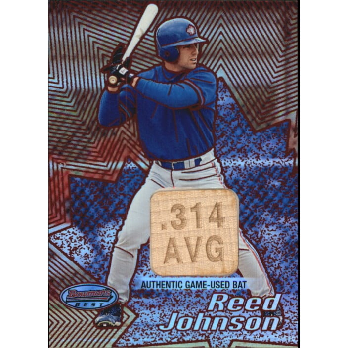 2002 Bowman's Best Red #158 Reed Johnson Bat. rookie card picture