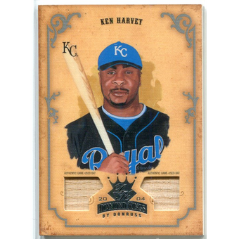 2004 Diamond Kings DK Materials Silver #132 Ken Harvey Bat-Bat/50