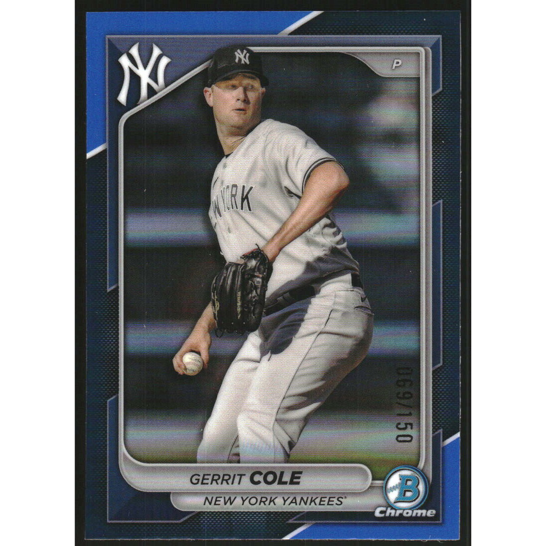 2024 Bowman Chrome Blue Refractors #18 Gerrit Cole 2024 Bowman Chrome Blue Refractors #18 Gerrit Cole