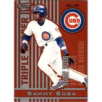 2000 Revolution Triple Header Silver #11 Sammy Sosa