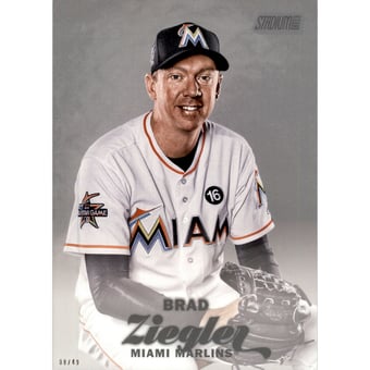 2017 Stadium Club 5x7 #179 Brad Ziegler