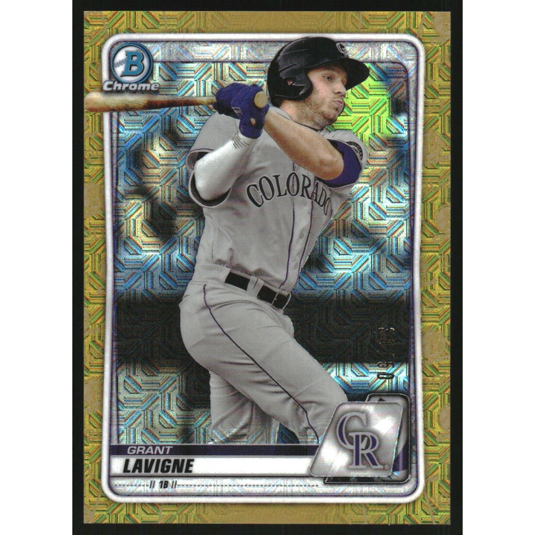 2020 Bowman Chrome Mega Box Prospects Gold Refractors #BCP121 Grant Lavigne. rookie card picture