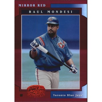 2001 Leaf Certified Materials Mirror Red #95 Raul Mondesi