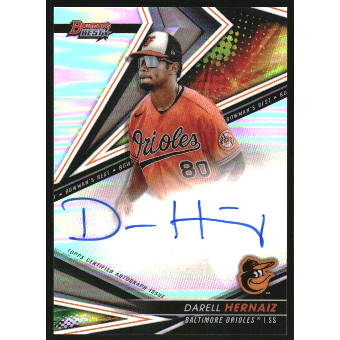 2022 Bowman's Best Best of '22 Autographs Refractors #B22DHE Darell Hernaiz