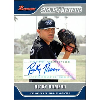 2006 Bowman Signs of the Future #RR Ricky Romero B