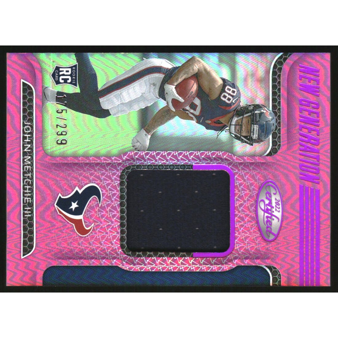2022 Certified New Generation Jerseys Mirror Pink #16 John Metchie III/299