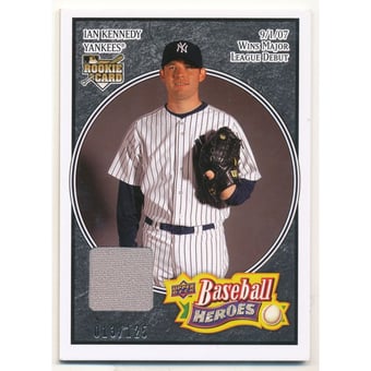 2008 Upper Deck Heroes Jersey Black #120 Ian Kennedy