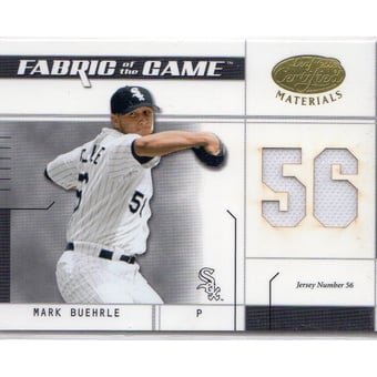 2003 Leaf Certified Materials Fabric of the Game #147JN Mark Buehrle JN/56