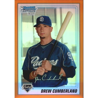 2010 Bowman Chrome Prospects Orange Refractors #BCP140 Drew Cumberland