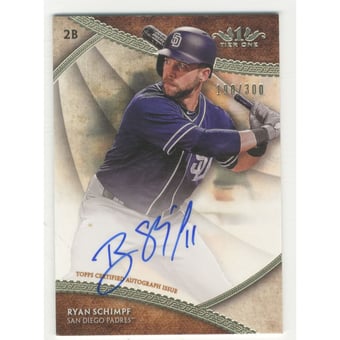 2017 Topps Tier One Break Out Autographs #BOARSC Ryan Schimpf/300