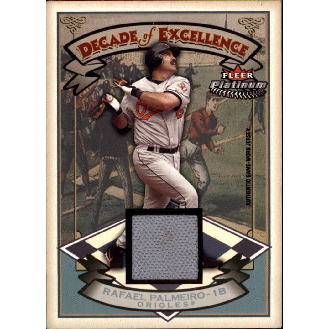 2005 Fleer Platinum Decade of Excellence Jersey Silver #RP Rafael Palmeiro