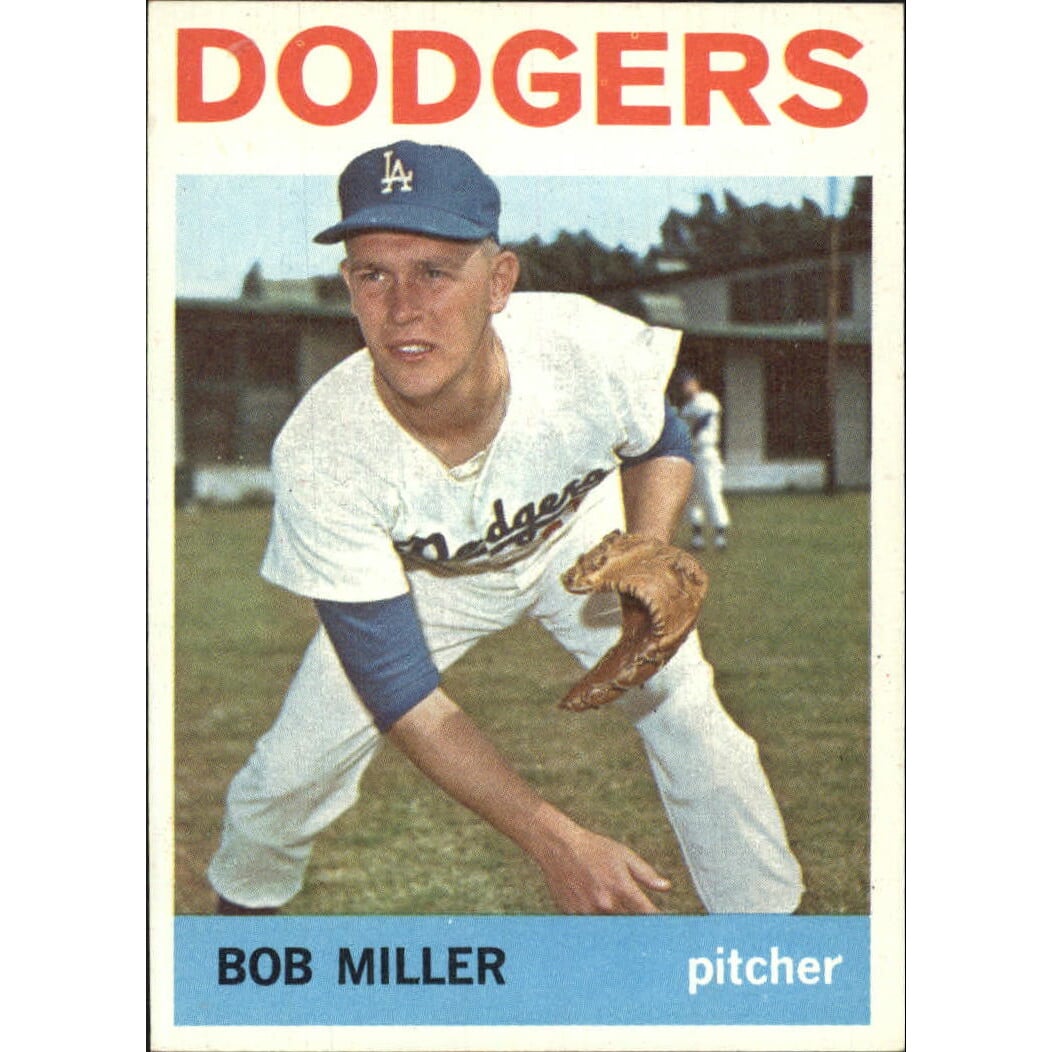 1964 Topps #394 Bob Miller. rookie card picture