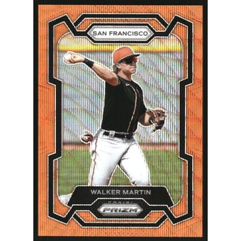 2024 Panini Prizm Prizms Orange Wave #45 Walker Martin