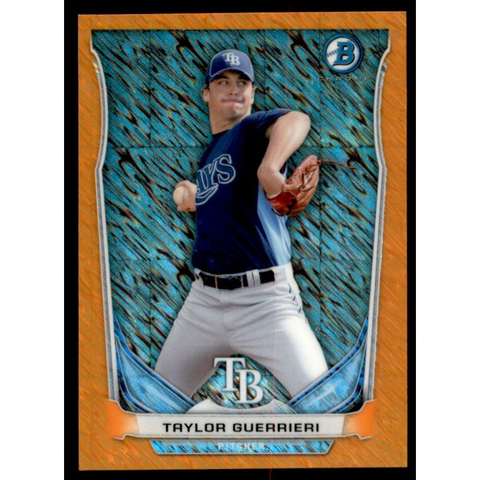 2014 Bowman Chrome Bowman Scout Top 5 Mini Orange Refractors #BMTBR1 Taylor Guerrieri. rookie card picture