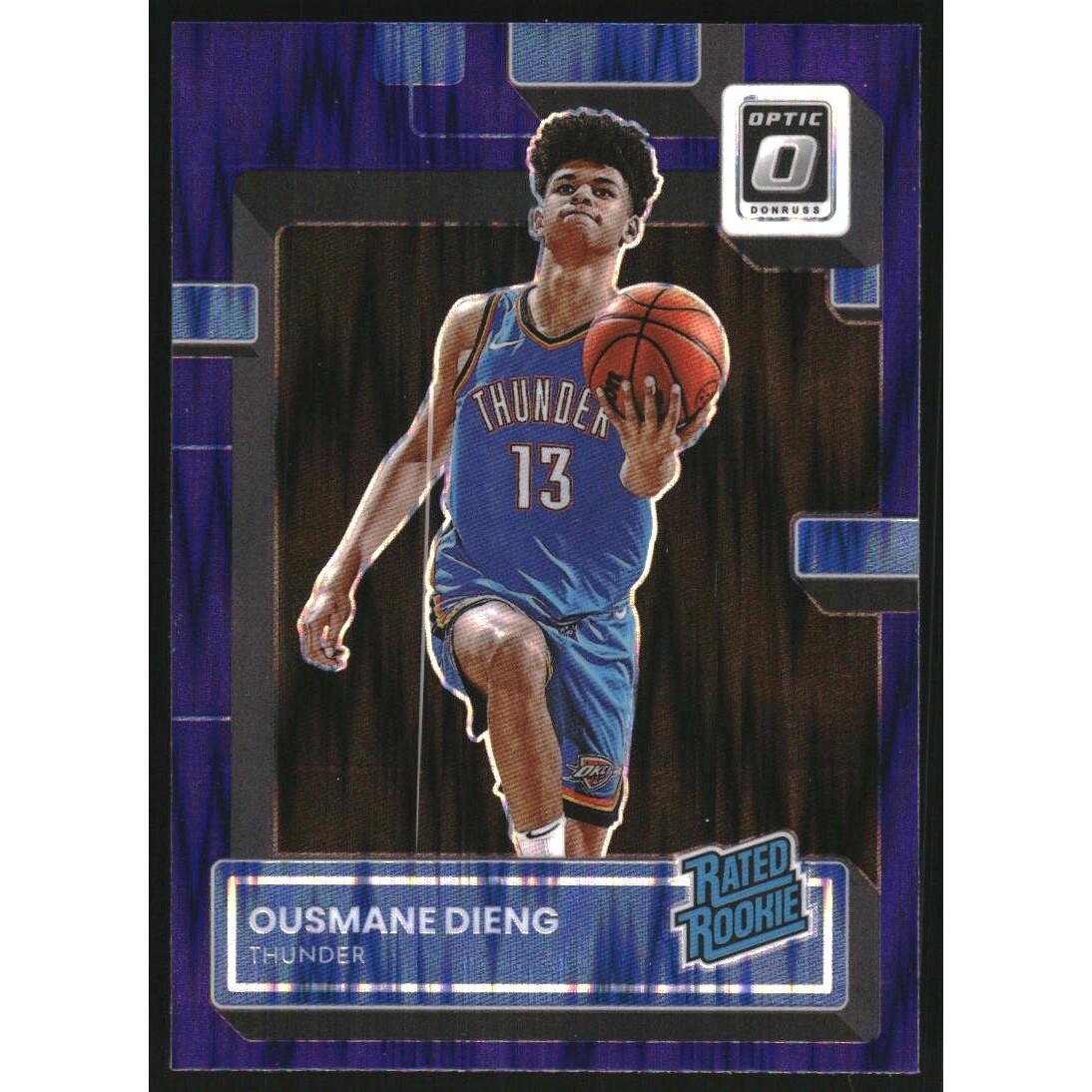 2022-23 Donruss Optic Purple Shock #220 Ousmane Dieng RR