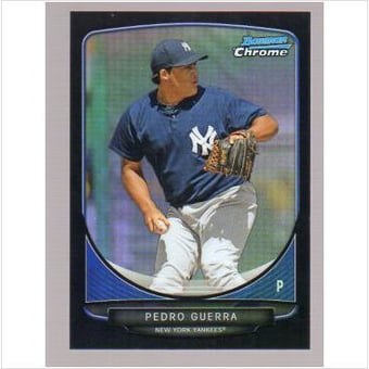 2013 Bowman Chrome Prospects Black Refractors #BCP73 Pedro Guerra