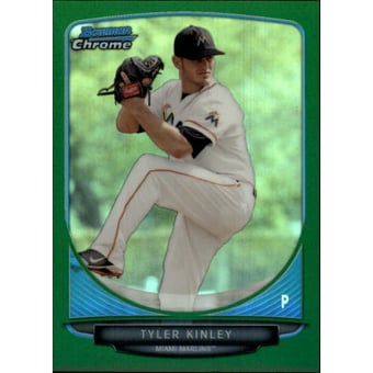 2013 Bowman Chrome Draft Draft Picks Green Refractors #BDPP88 Tyler Kinley