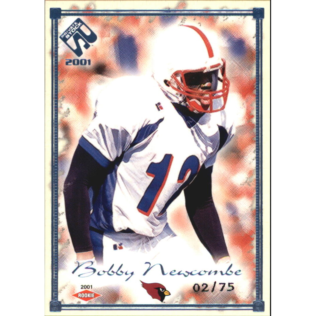 2001 Private Stock Blue Framed #101 Bobby Newcombe