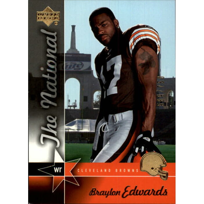 2005 Upper Deck Rookies National Convention #NFL2 Braylon Edwards. rookie card picture