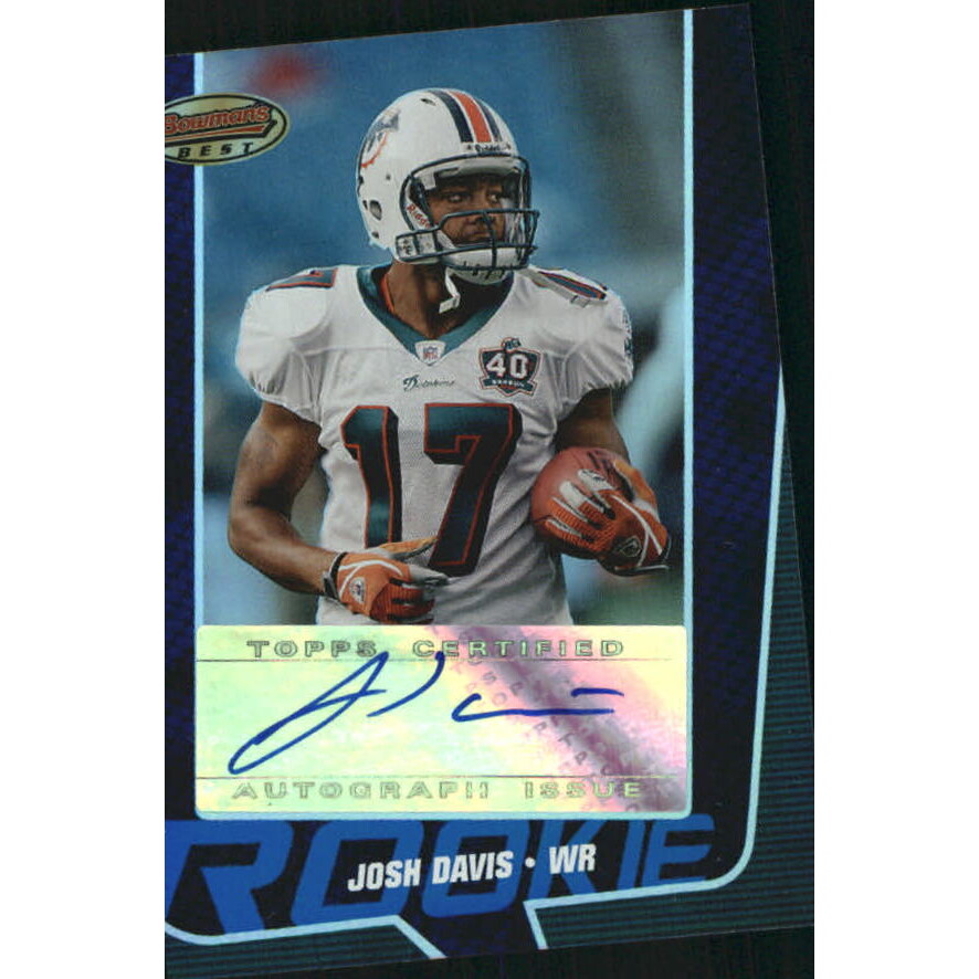 2005 Bowman's Best Blue #146 Josh Davis AU. rookie card picture