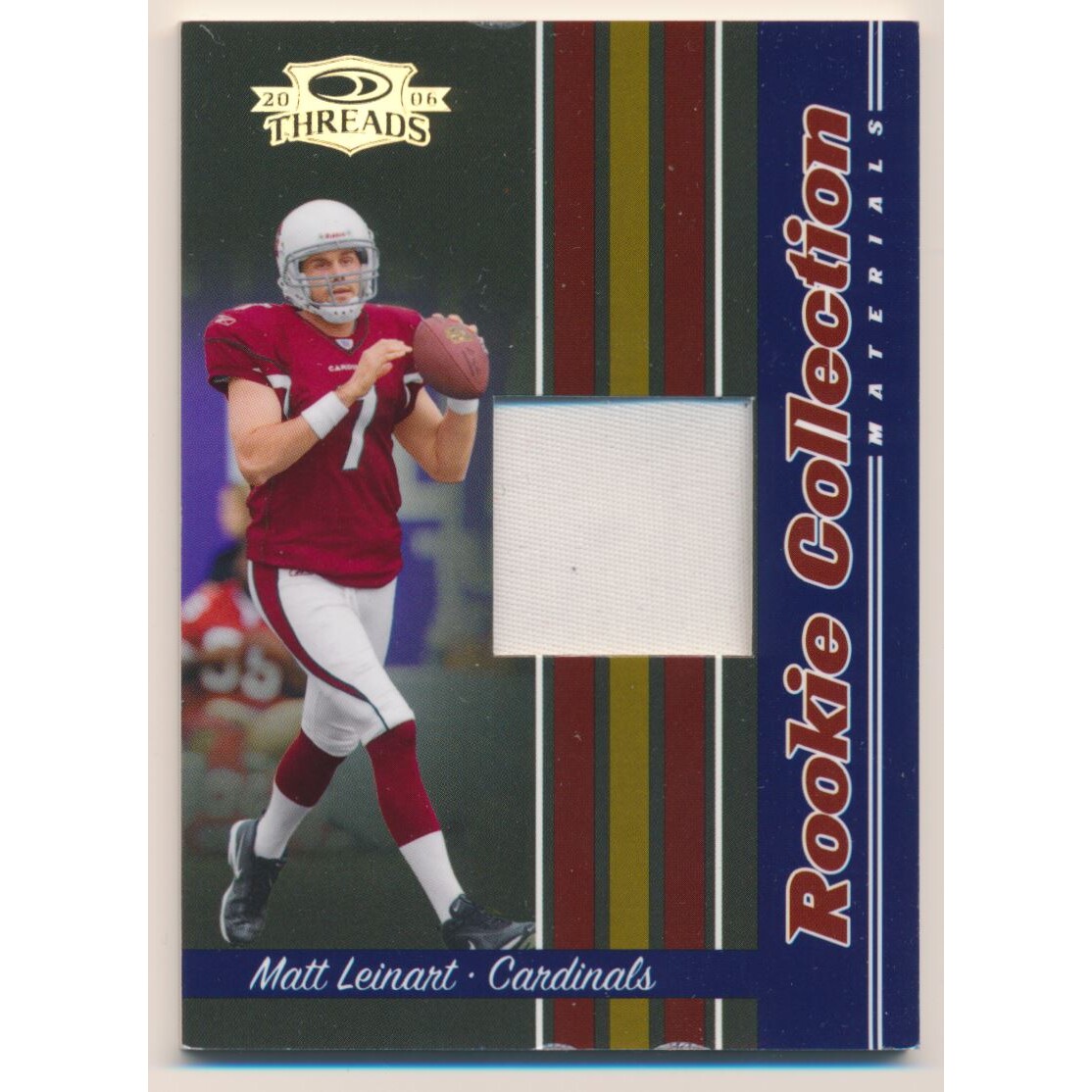 2006 Donruss Threads Rookie Collection Materials Prime #RCM11 Matt Leinart. rookie card picture