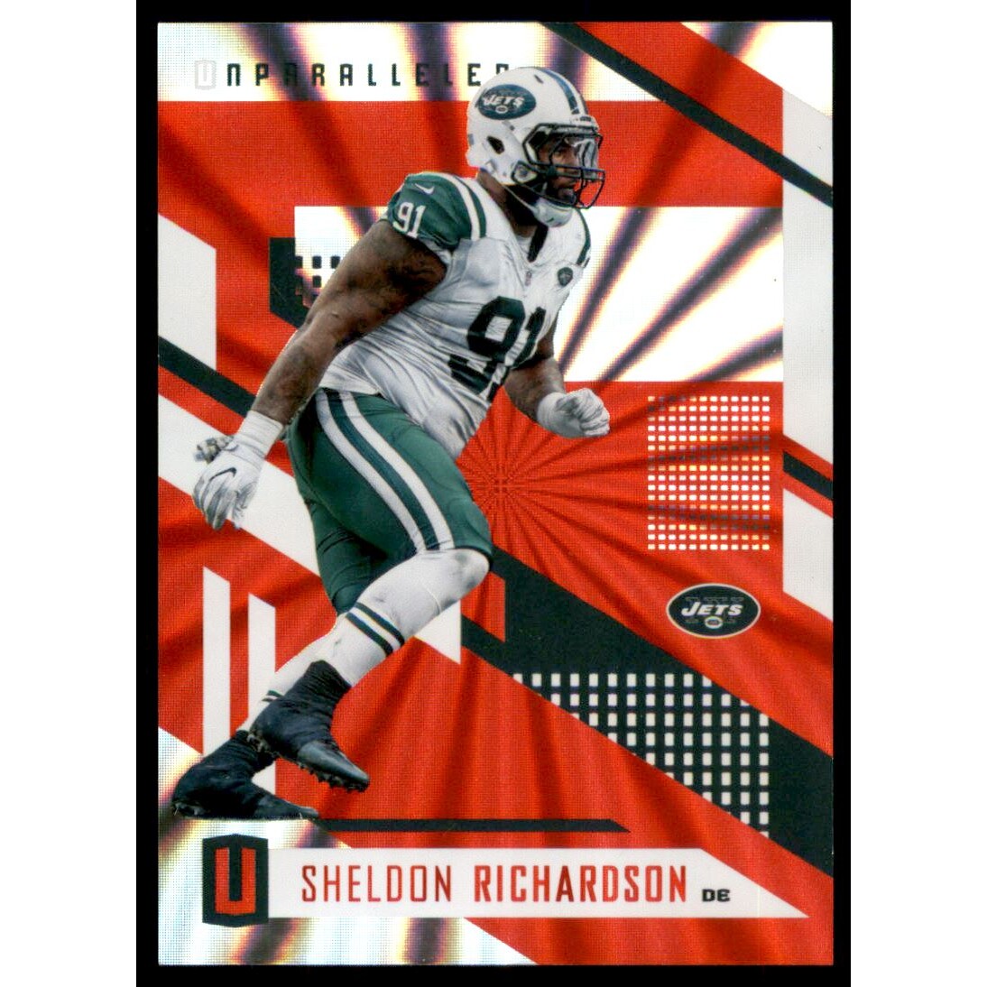 2017 Panini Unparalleled Red #19 Sheldon Richardson. rookie card picture